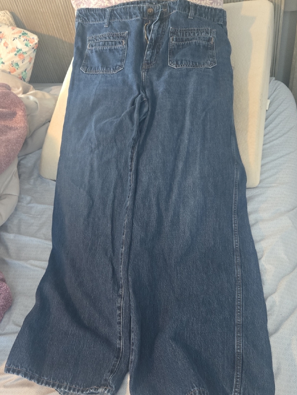 Old Navy Dark Blue Wide-Leg Denim Jeans